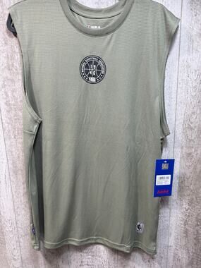 NBA 1946 Waffle Knit Sleeveless Performance Shirt Men’s Large NWT Olive Green